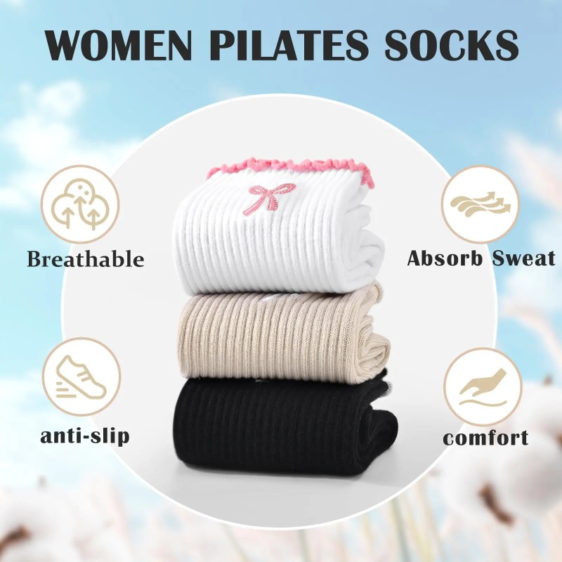 Pilates & Yoga Reversible Mockneck Sweatshirt - Profesyonel Yoga Çorapları, Pamuklu Kayışlı Silikon