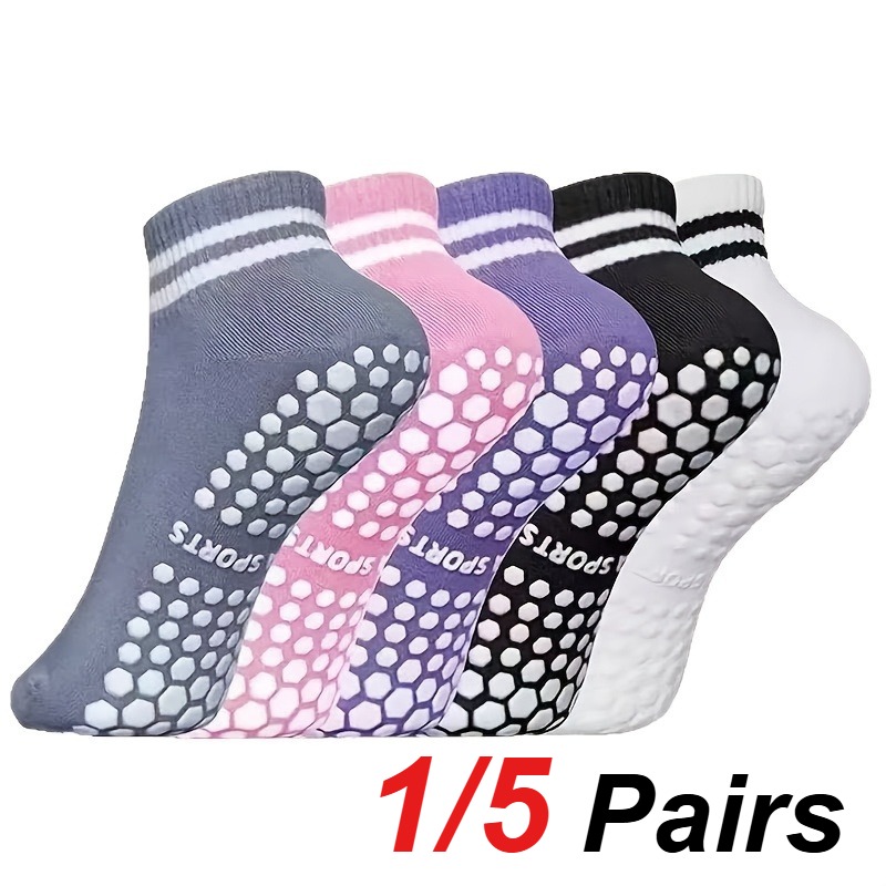 Pilates & Yoga Reversible Mockneck Sweatshirt - 1/5 çift kadın silikon kaymaz Pilates