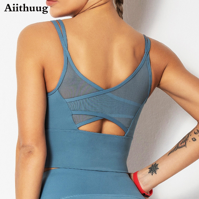 Yoga Strap Cotton - Aiithuug Yoga sutyeni Fitness gömlekleri koşu