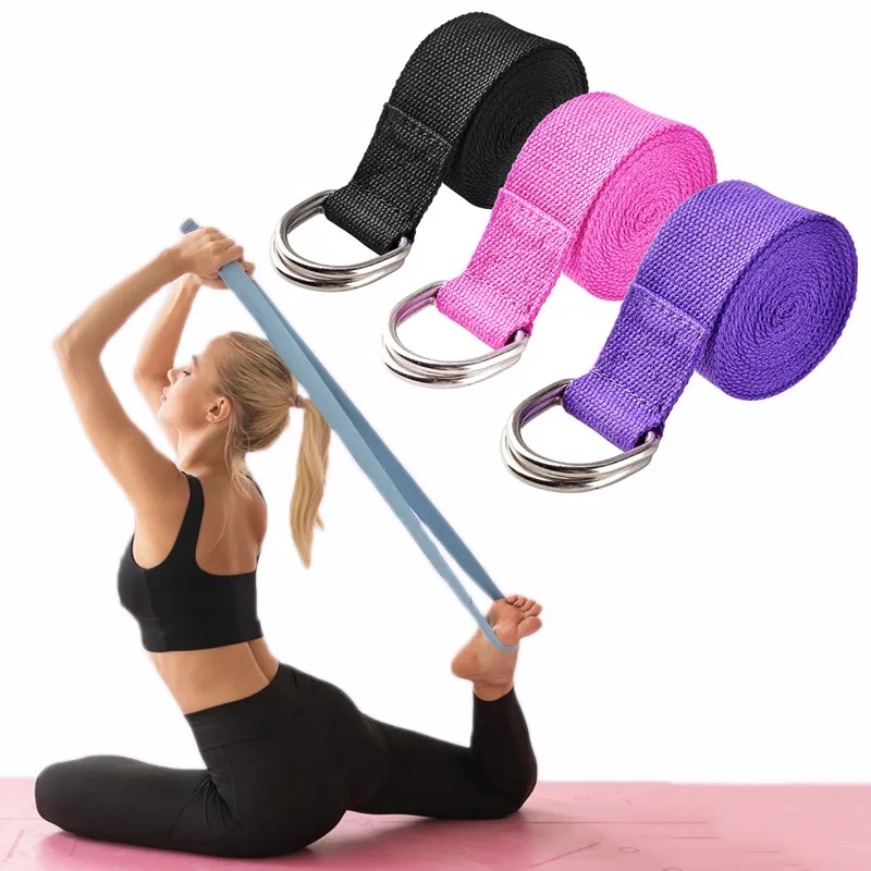 Pilates Yoga Ring - 183*3.8 cm Yoga Kayışı Pamuk Egzersiz