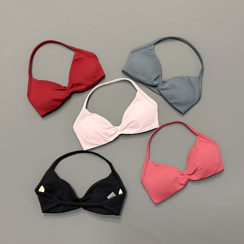 Yoga Strap Cotton - Kadınlar İçin Halter Spor Sütyeni V